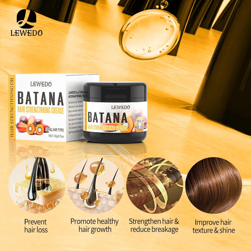 Hair Butter Cream Organic Batana Solid Oil Hair Growth Butter Hair Mask  100% Natural Moisturize Repair Increase Hair Thickness