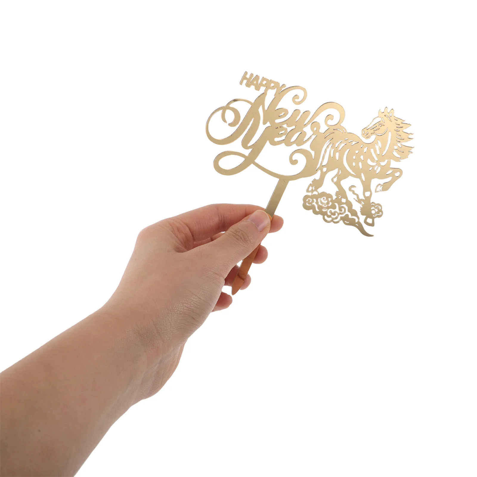 

15Pcs Horse Cake Topper Acrylic Chinese New Year Decorations Lunar New Year Party Supplies Birthday Cake Decoration Festival