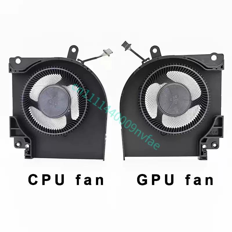 New Original Laptop CPU + GPU Cooling Fan for DELL Alienware X17 R1 X17R1 X17 R2 X17R2 2021 Series CN-0X63JW CN-09DNWT 0.2