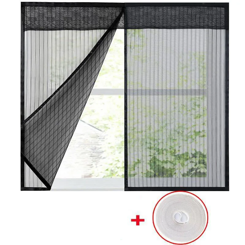 Summer Magnetic window Curtain Net window Anti Mosquito Insect Fly Bug Screen Kitchen Curtains Automatic Closing