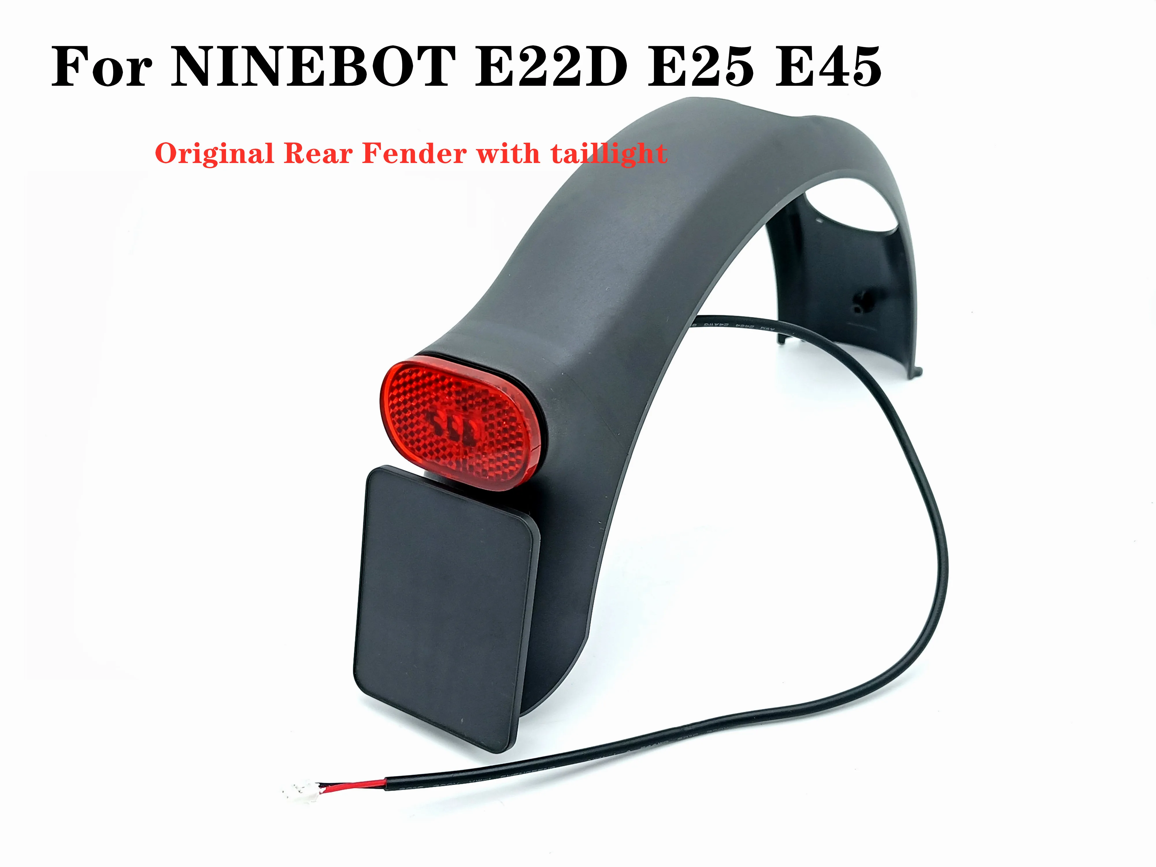 Original Rear Fender with taillight for NINEBOT E22D E25 E45 Electric Scooter Rear Mudguard skateboard Spare Parts