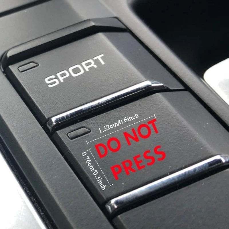 Realistic Lock/Unlock/Trunk Release Button Cover, Durable Vinyl Warning Label, Suitable for Ignition Switch, Anti-theft