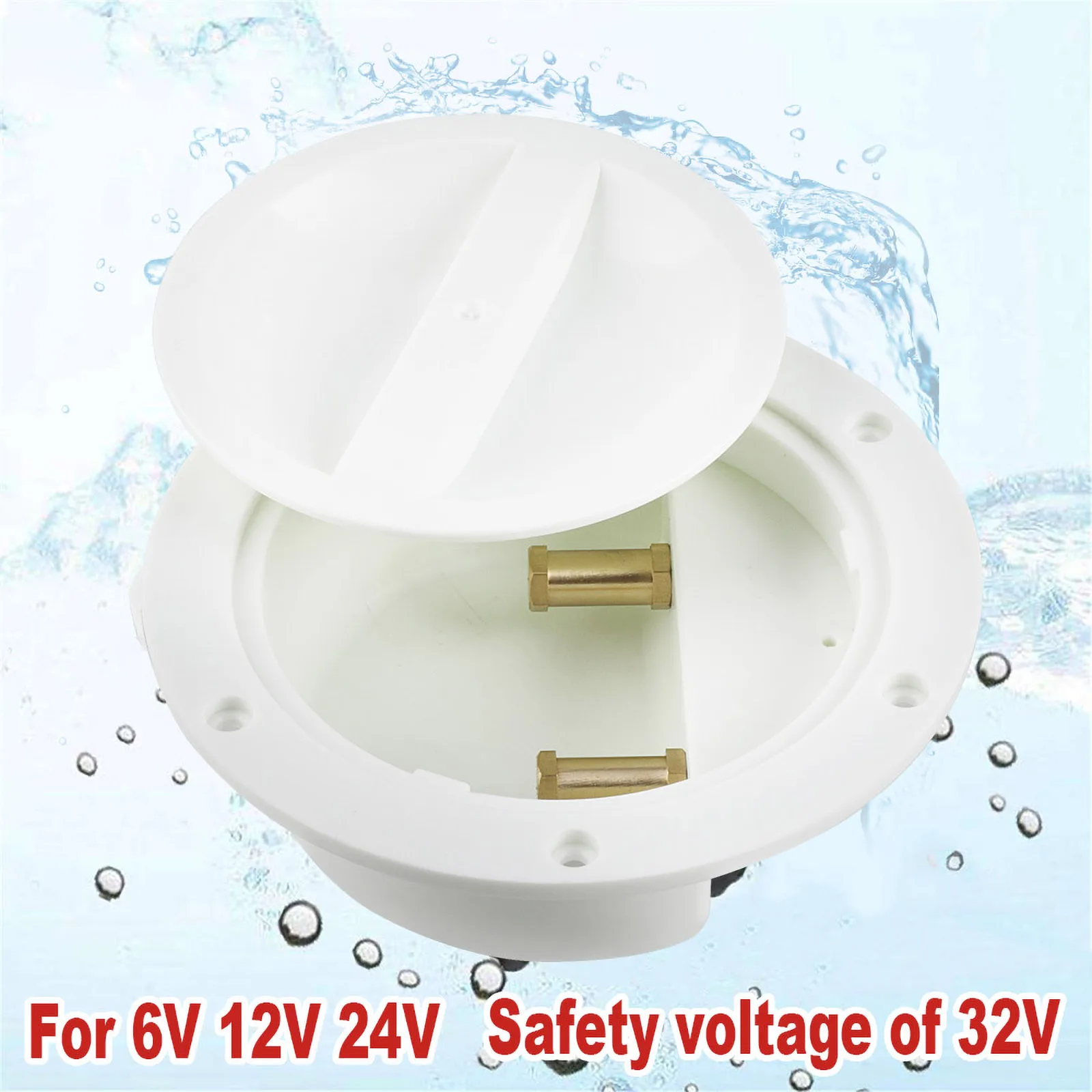 White / Black Electric Agitation Fishing Waterproof Boat Junction Box Power Supply Base Of Electric Reel For Sea Fishing