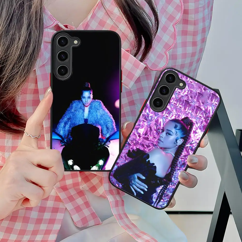 

Fashion Ella Mai Silicone Mobile Phone Case for Samsung Galaxy S26 S25 S24 S23 S22 S21 Plus FE Ultra Colorful Cover