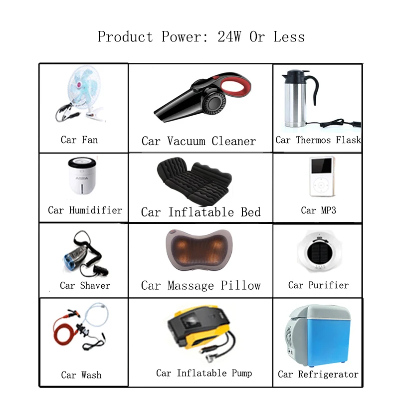 220v Naar 12v2a Power Adapter Auto Naar Thuis Sigarettenaansteker Recorder/autoventilator/Auto Stofzuiger/Auto Scheerapparaat Converter A6