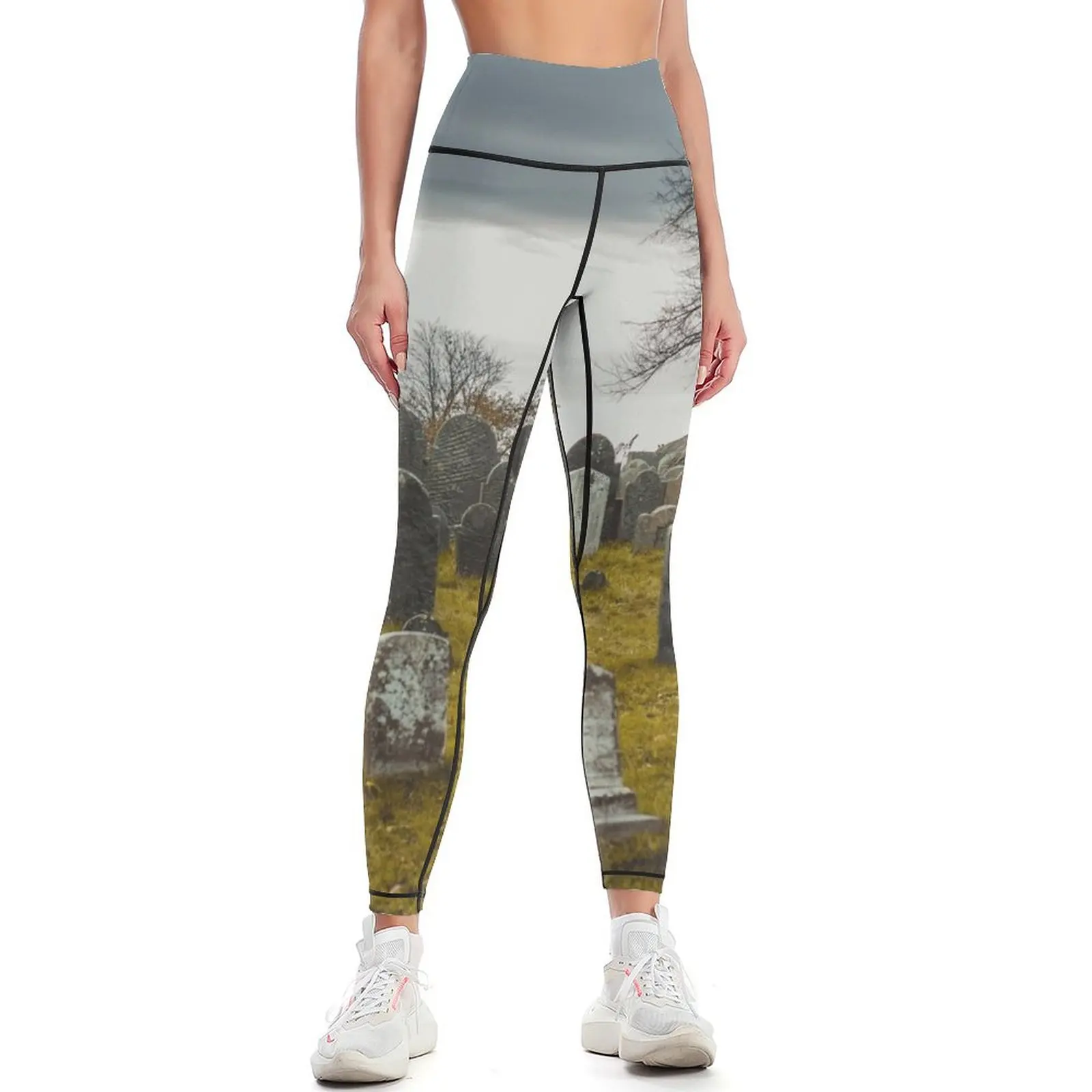 

Old Burial Hill in Salem, Massachusetts Leggings active wear sports shirts gym legings for fitness jogging pants Womens Leggings