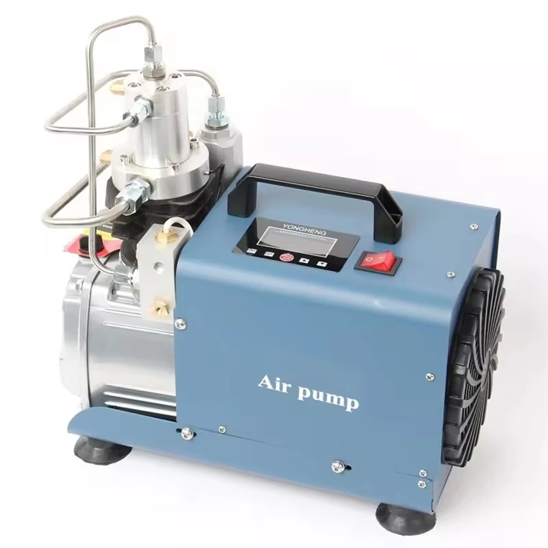 -About  Digital PCP Air Compressor High Pressure 4500 PSI Screw Gas-powered 300bar Air Engine Motor Gear Bearing Air Filling&