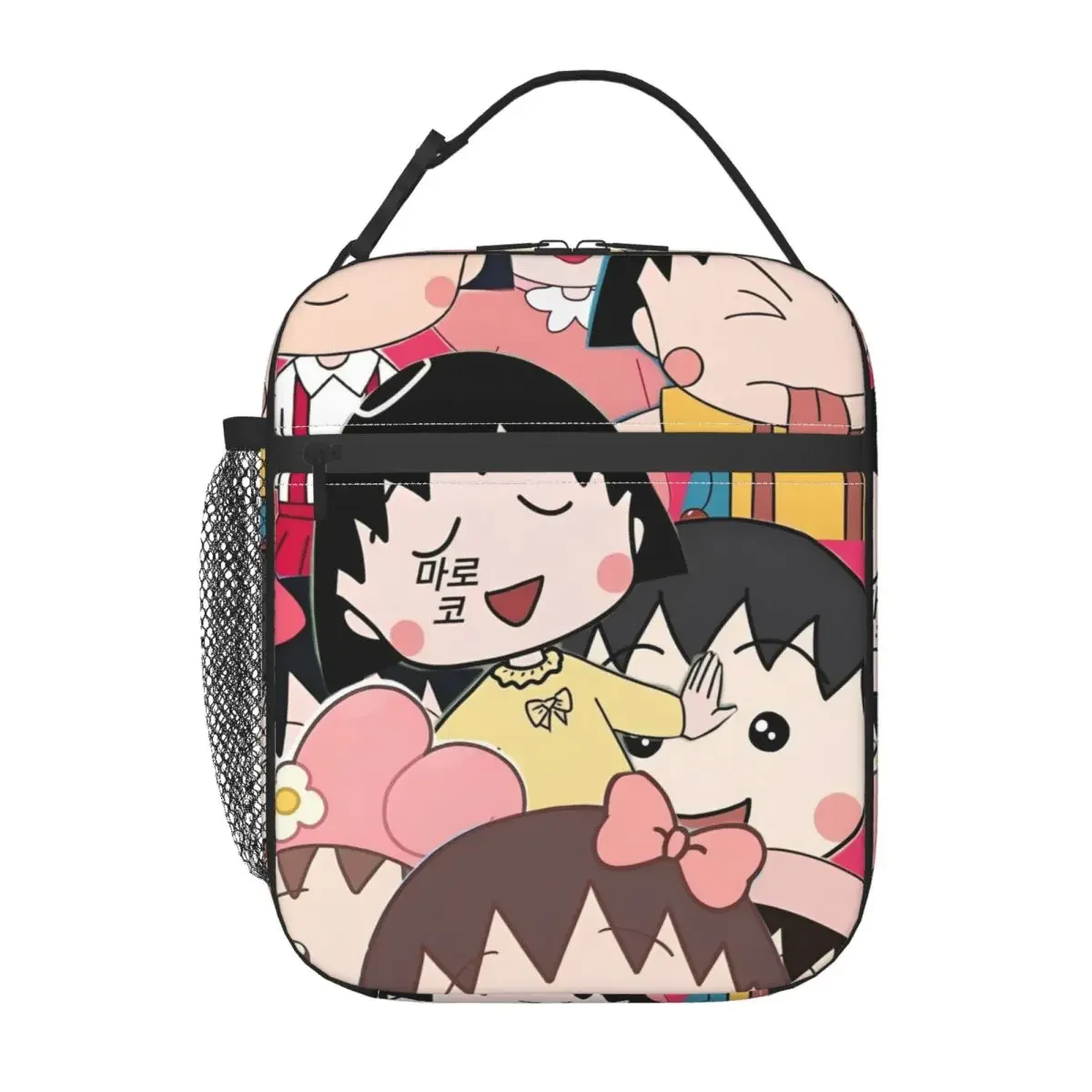 Chibi Maruko Chan Japan Anime Thermal Insulated Lunch Bags for School Portable Bento Box Cooler Thermal Lunch Boxes