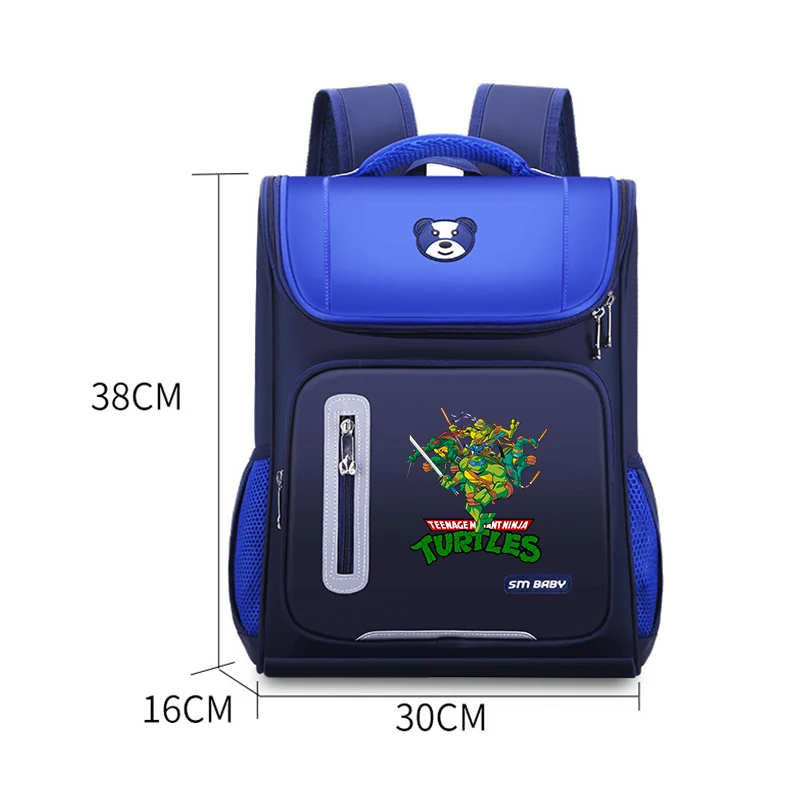 Teenage Mutant Ninja Turtles Boy Backpack Large Capacity Primary Student School Bag Anime Merch Children Study Supplies Gifts