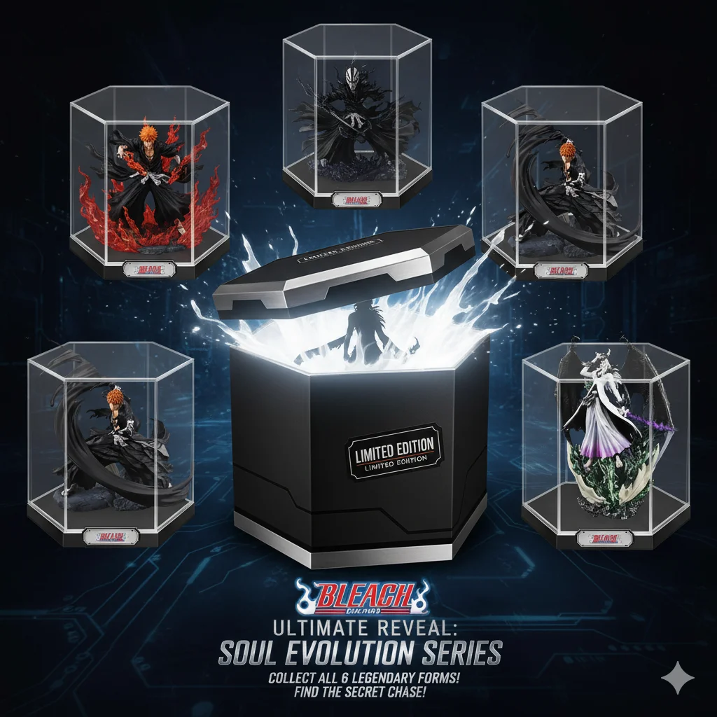

2026 Bleach Soul Society Mystery Box, аниме-фигурки Ichigo Kurosaki Rukia Kuchiki, капитан Hitsugaya Bankai, полые формы, подарок для