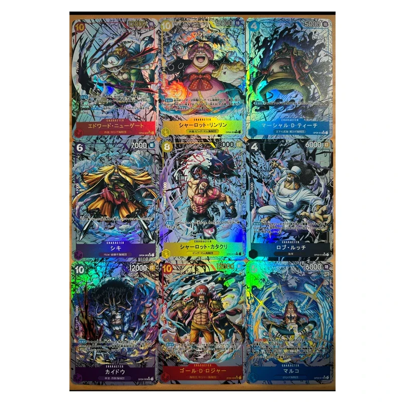 One Piece Diy  Monkey Roronoa Zoro D Luffy Self Control Collect Signature Trading Flash Card Anime Cartoon Gift 63*88mm