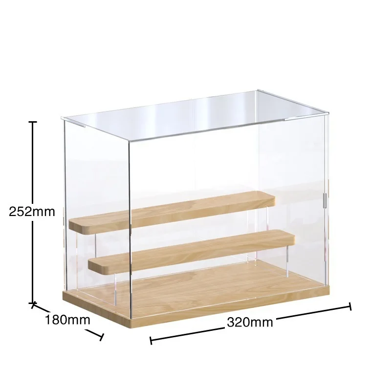 Storage Box Display Stand Figure Toy Display Case Dustproof Acrylic Transparent Figure Display Box Stationery Holder