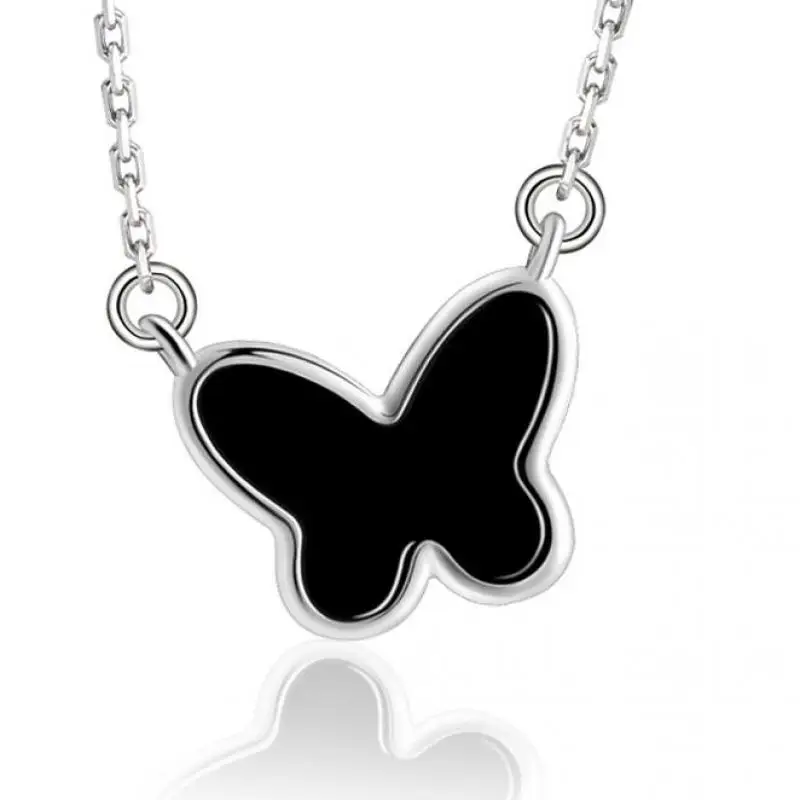 

Genuine Burma Jade Certified Myanmar Jadeite 925 Sterling Silver Butterfly Necklace Women Healing Gemstone Fine Jewelry