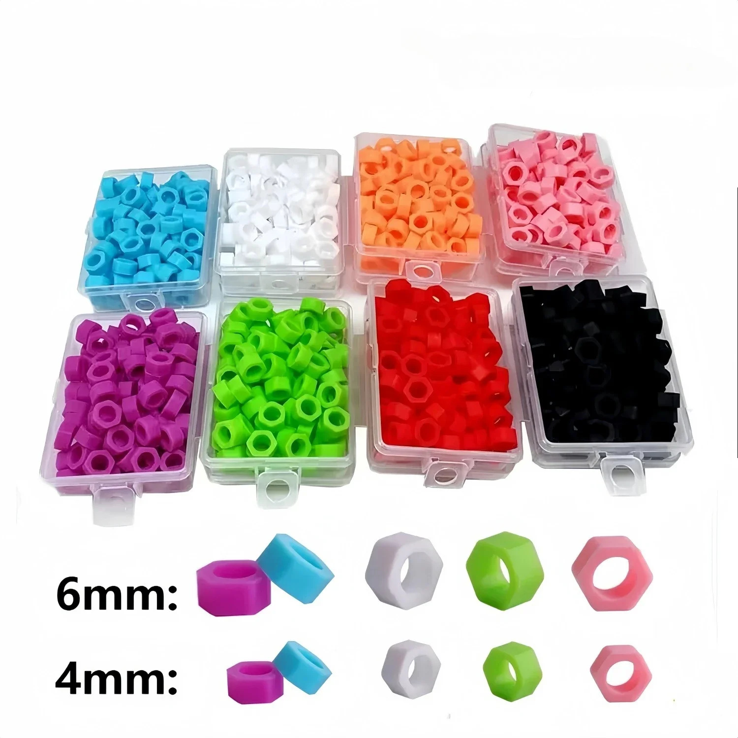 1box Dental Silicone Instrument Color Code Rings Bands Autoclavable Identification Mark Circle for Tool Hygienist Explorer 100pc