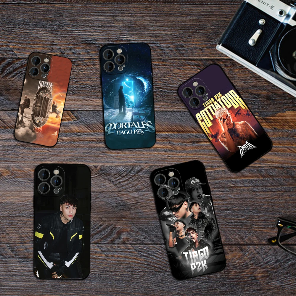 Rapper T-Tiago PZK GOTTI A Phone Case for iPhone 12 11 13 14 15 16 Max Pro Plus Black Soft Silicone Cover