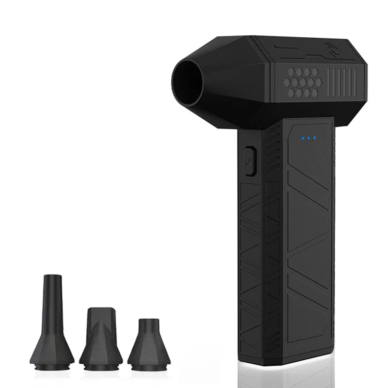 

A98I-X3 Mini Violent Fan 110000 об/мин Электрический воздушный пылесос с 3 насадками Супер турбоструйный вентилятор Воздуходувка Инструменты для чистки клавиатуры