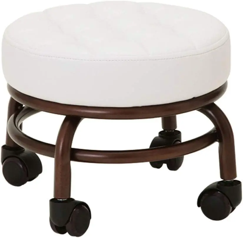 Pedicure Chair Foot Stool Beauty Salon Foot Bath Footstool Spa Chairs Salon Stool Two Color Optional ET28499 (White)