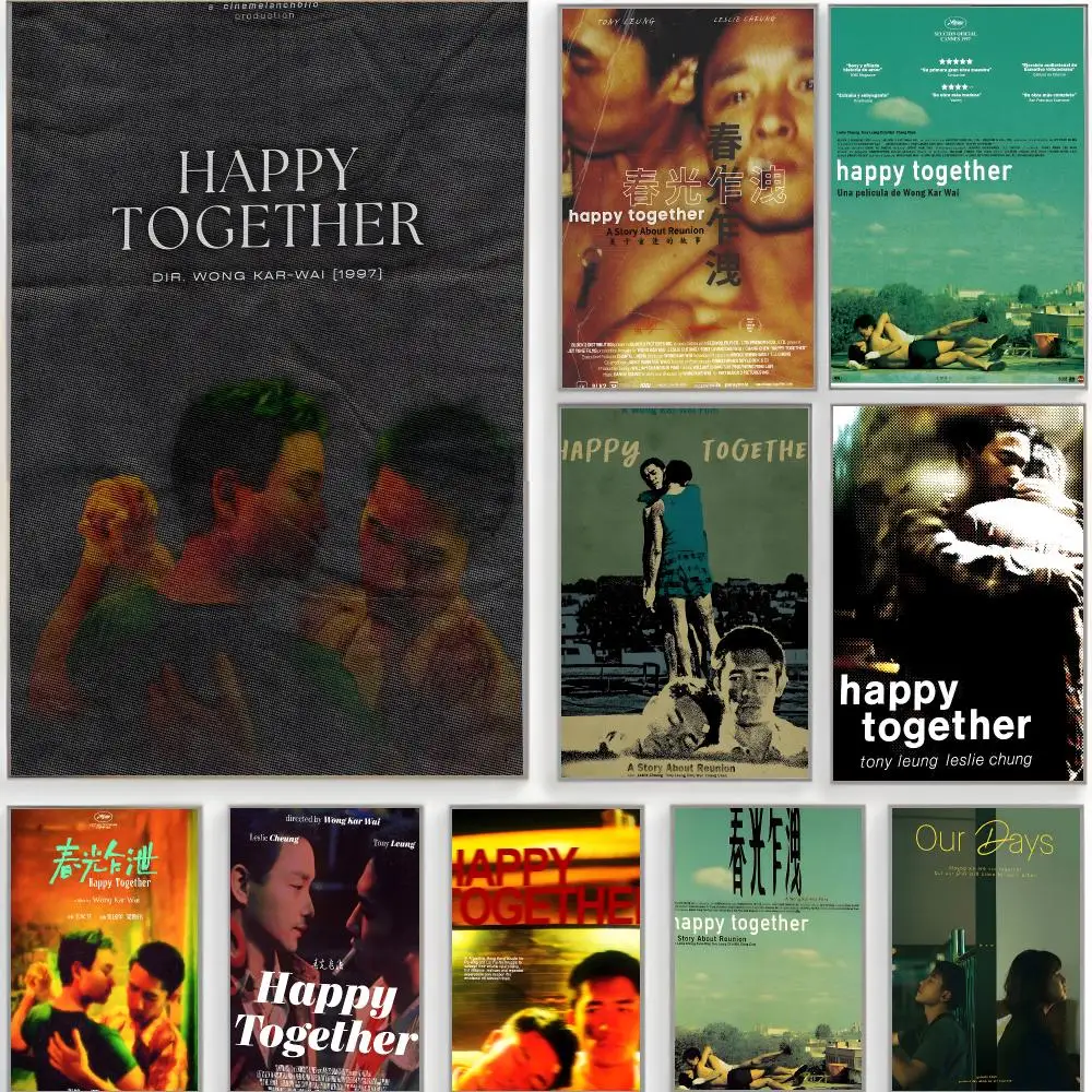 romance movie lgbt film H-Happy Together Poster Classic Wall Art  Home Decor  Peel and Stick Unframed