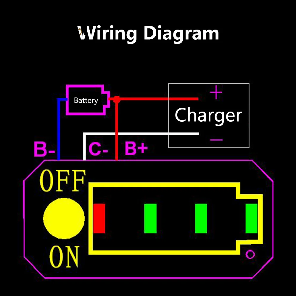 Indicador de carregamento da bateria de lítio, piscando, 1S, 2S, 3S, 4S, 6S, 7S, 12V, 24V, Li-ion, LiFePO4, Chumbo-ácido, BMS, 18650