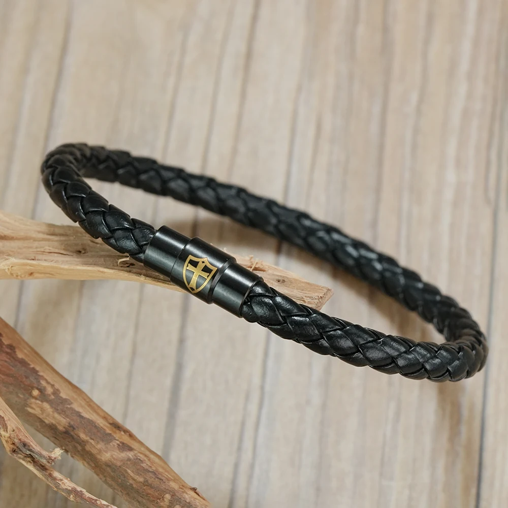 Minimalist Mens Braided Leathe - Ethnic Fashion Logo ulasan dan harga