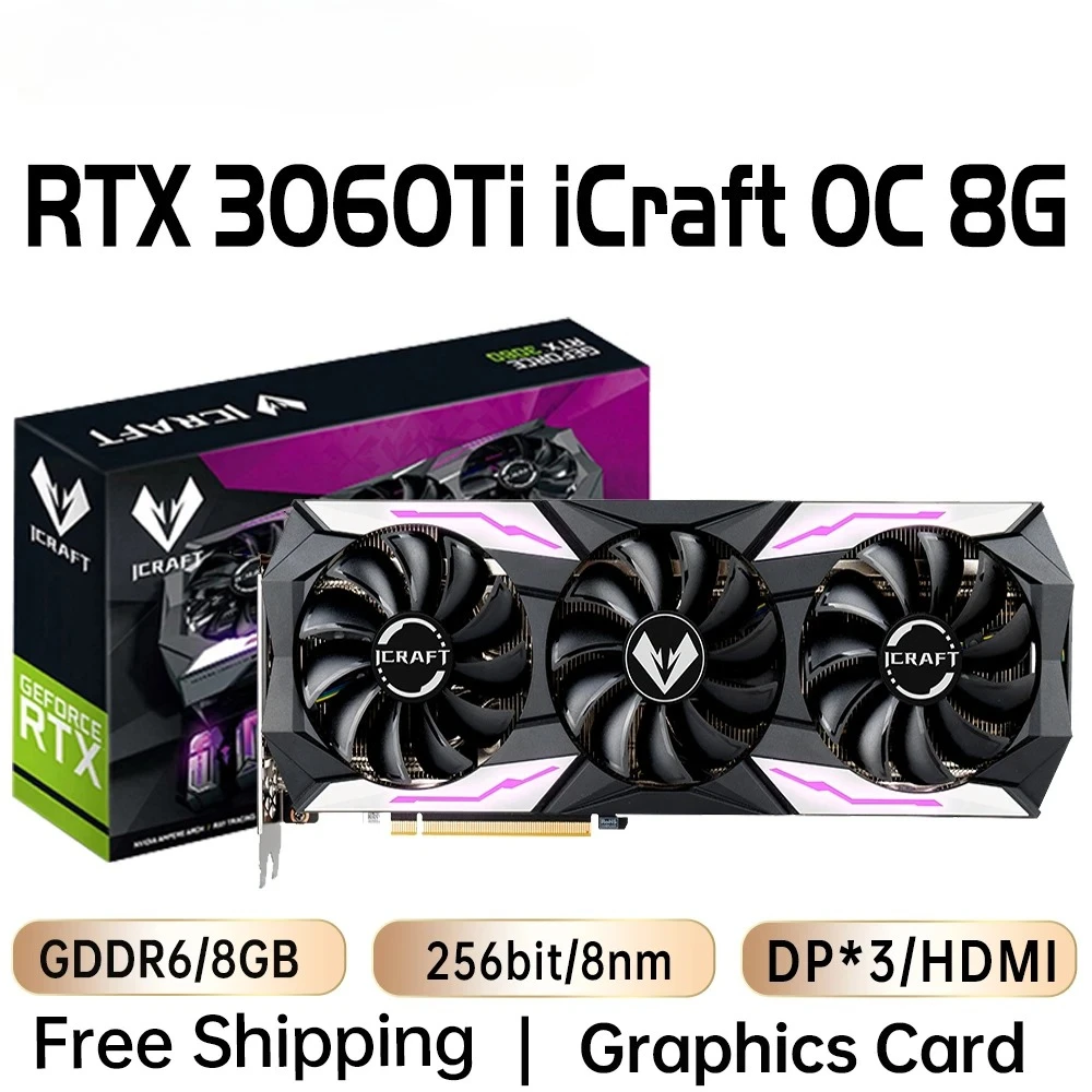 بطاقات الرسومات MAXSUN RTX 4070 4060TI 4060 3060 3060TI 3050 3070 GPU NVIDIA بطاقة فيديو الألعاب مكونات الكمبيوتر المكتبي #4