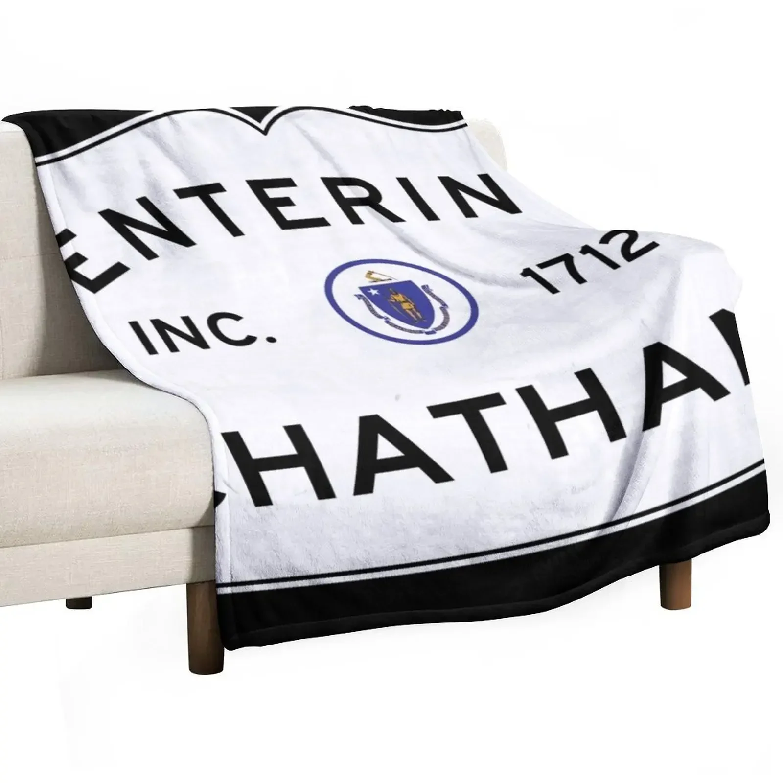 

Entering Chatham - Commonwealth of Massachusetts Road Sign Throw Blanket Comforter Multi-Purpose Luxury Brand Blankets