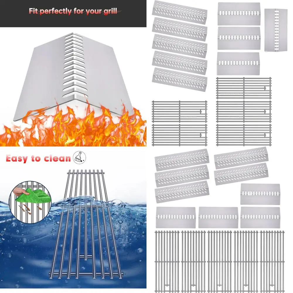 

Решетки для гриля из нержавеющей стали 9 мм 16517 для 5-конфорочных барбекю, запасные части