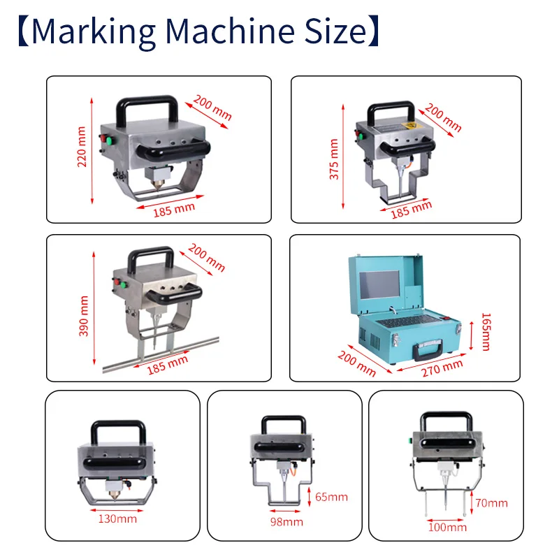 FCMARK CM2590 Portable Pneumatic VIN Number Marking Machine Handheld Chassis Number Dot Peen Engraving Machinery for Engine