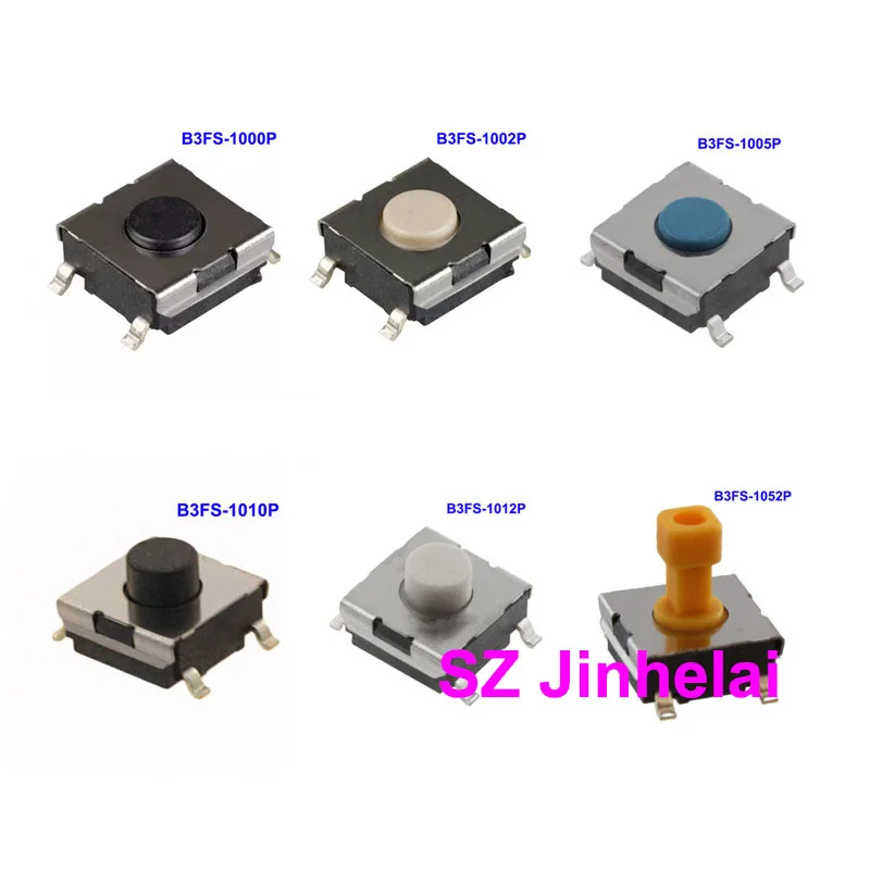 100pcs New Original Omron Tactile Switch B3FS-1000P B3FS-1002P B3FS-1005P B3FS-1010P B3FS-1012P 1050P 1052P 4002P 4052P 4055P