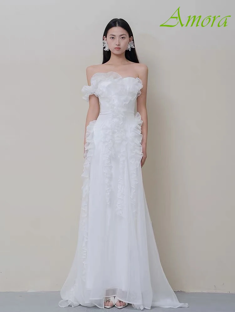 

Customized Straight One Shoulder Elegant Formal Evening Dress Classic Delicate Celebrity Gowns Fashion High Quality Party Dress