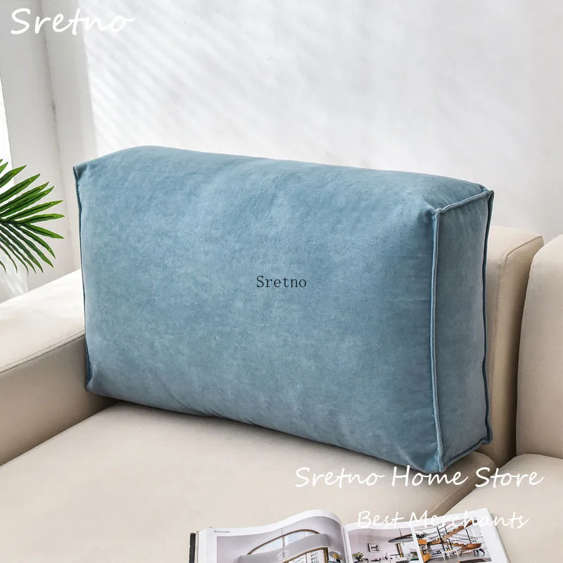 SRETNO Sofa Back Cushion Backrest Throw Bedside Pillows, Dormitory Soft Cushions Home Decorations Removable and Washable cojines