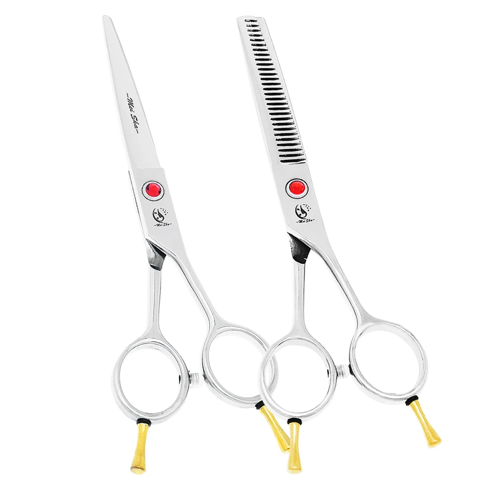 

Meisha 5.5 inch Sharp Edge Hair Salon Scissors Japan Steel Cutting Thinning Styling Shears Barber Hairdressing Clippers A0056A