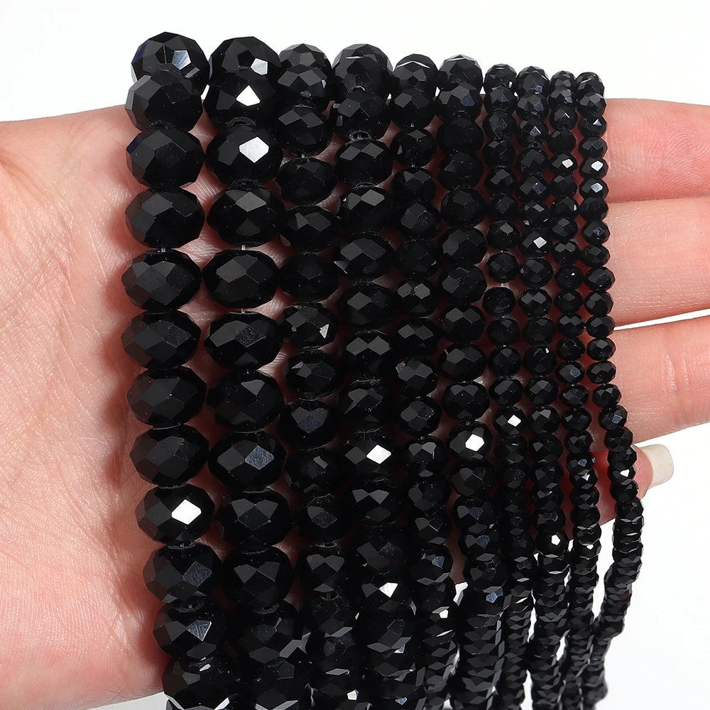 3 4 6 8 10mm Crystal Rondelle Beads Abacus Faceted Glass Loose Spacer Beads For Jewelry Making DIY Bracelet Necklace Accessories image 3