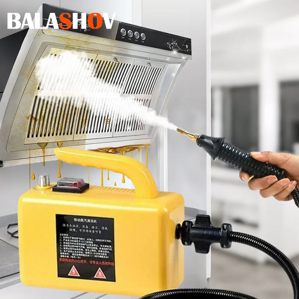 2600 W-os magas hőmérsékletű gőztisztító hordozható sterilizáló nyomású mosógép otthoni autó konyhai légkondicionálóhoz