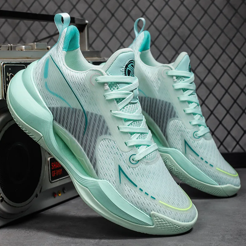 

Couple Style Basketball Shoes High Top Breathable Non Slip Cushion Comfortable Fashion Trend Unisex Outdoor Sports Sneakers