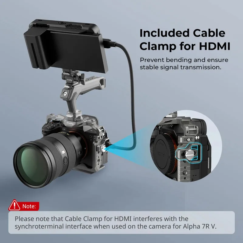 Smallrig HawkLock Kit de jaula de liberación rápida para Sony Alpha 7R V / Alpha 7 IV / Alpha 7S III Colorful Edition Cámara Cage 5042