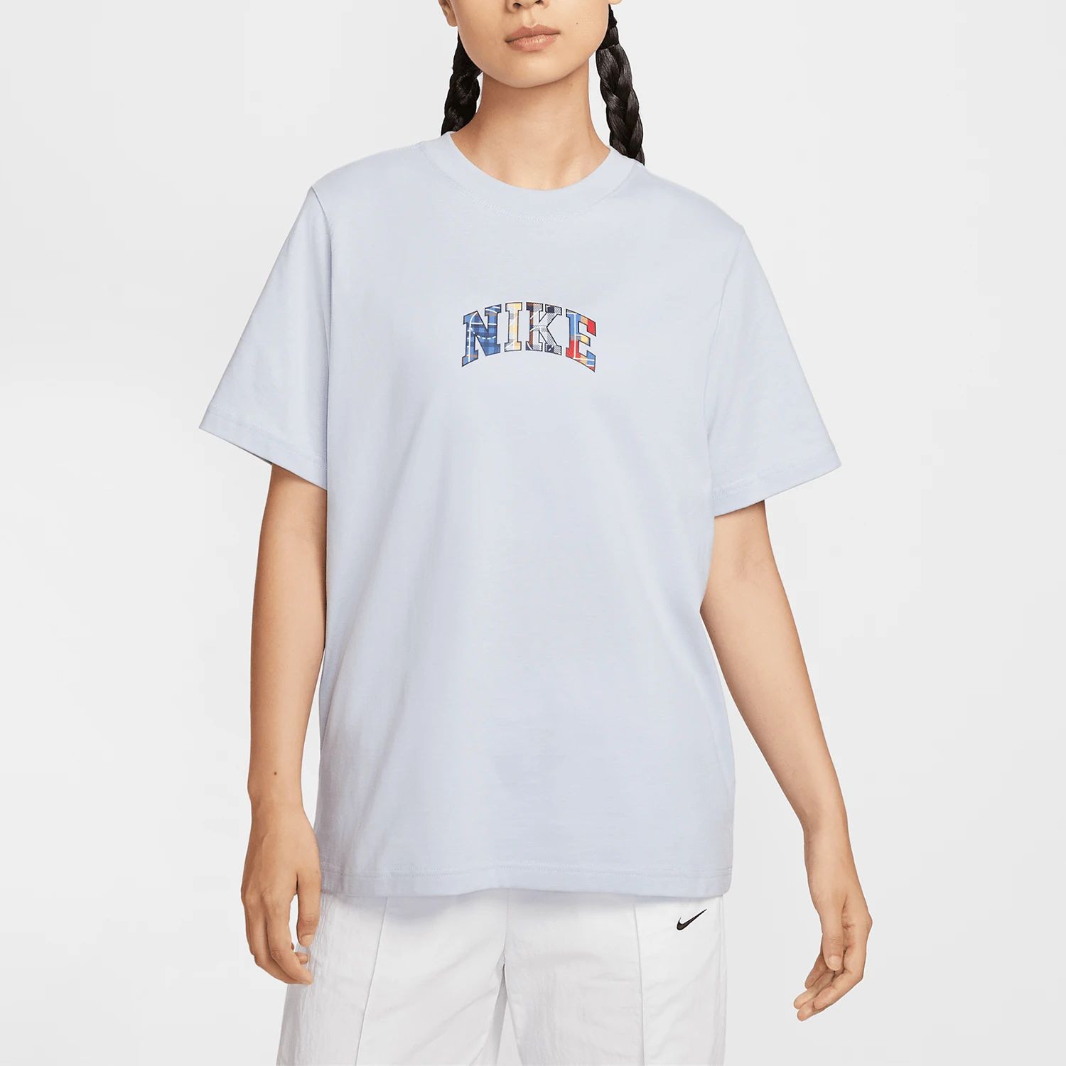 

Женская спортивная повседневная футболка Nike Authentic 2025 Autumn с принтом и коротким рукавом IM3388-057