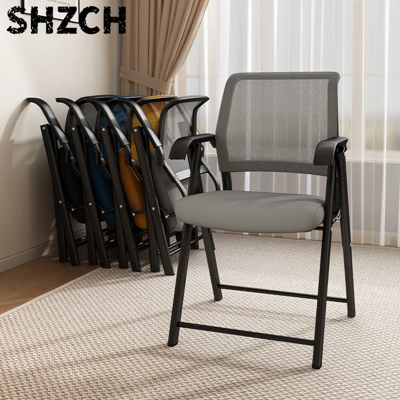 Computer Chair Installation-free Comfortable Office Home Foldable Small Mesh Chair Meeting Staff Training Breathable Chair