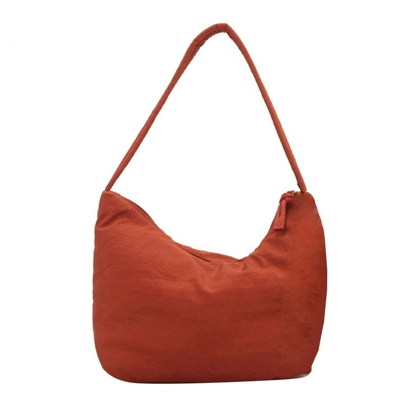 

Teenager Schoolbag Women's Shoulder Bag Solid Color Underarm Bag Large Mummy Bag