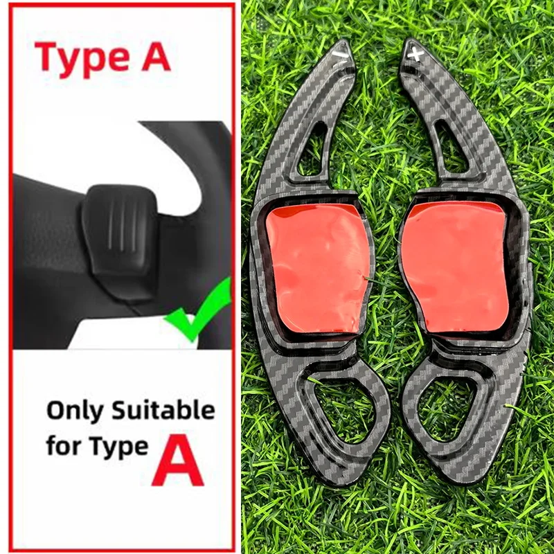 For Volkswagen Golf 5 Golf 6 Jetta Passat Polo Scirocco Accessories Carbon Fiber Steering Wheel Paddle Shifter DSG Extension view 5