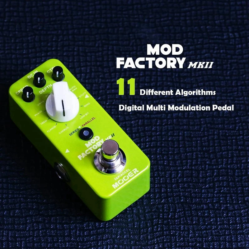 

Mooer MME2 Mod factory MKII Multi Effects Pedal 11 Modulation Guitar Effect Pedal True Bypass Full Metal Shell Micro Pedal