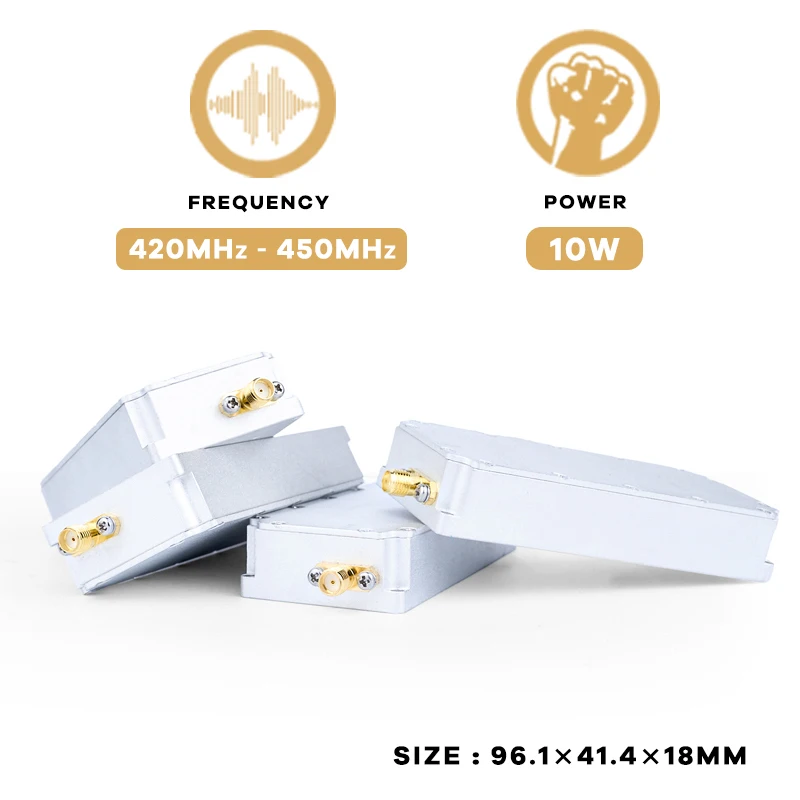 10W 420-450MHz modul Anti Drone disesuaikan RF Power GaN modul Amplifier untuk Anti Drone Autel Mavic 3 Counter FPV C-UAS