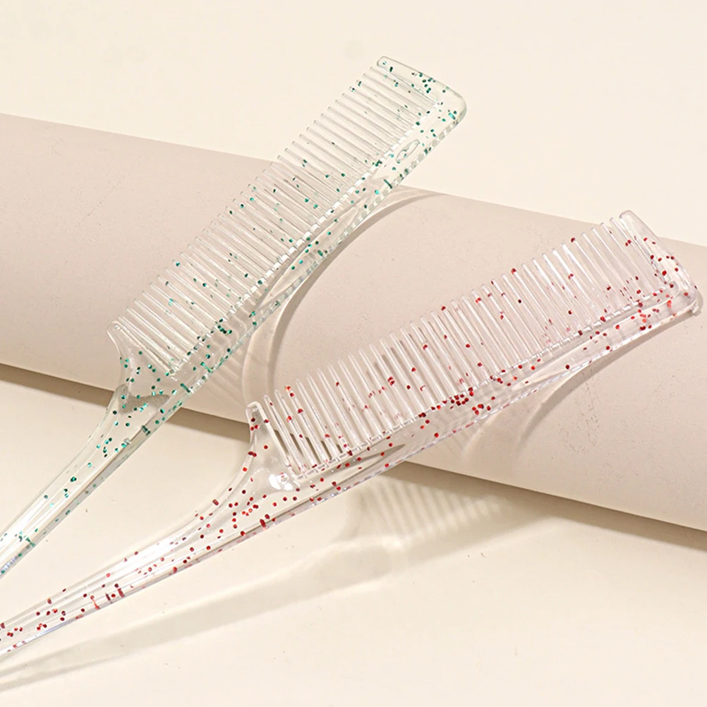 

3 шт. пластиковая расческа для хвоста, прочный инструмент для укладки волос для салона и домашнего использования, простая в использовании расческа для пробора и плетения крысиного хвоста