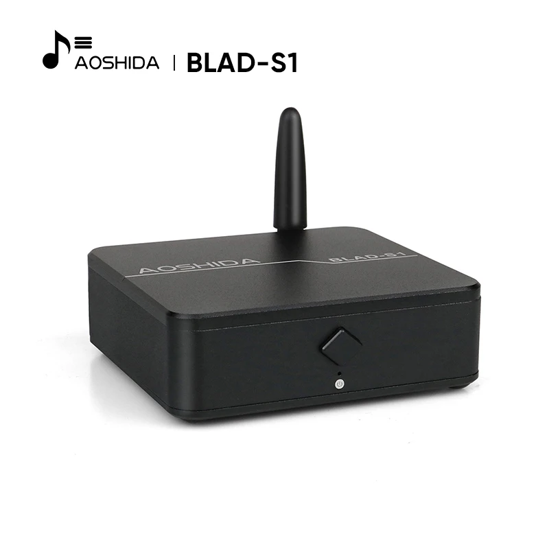 AOSHIDA BLAD-S1 USB C Radiateur Médailles Audio Récepteur Bluetooth 5.1 QCC5125 ES9018 assis AC HD Sans Perte Décodage OPTIQUE/COAXIAL/RCA Sortie