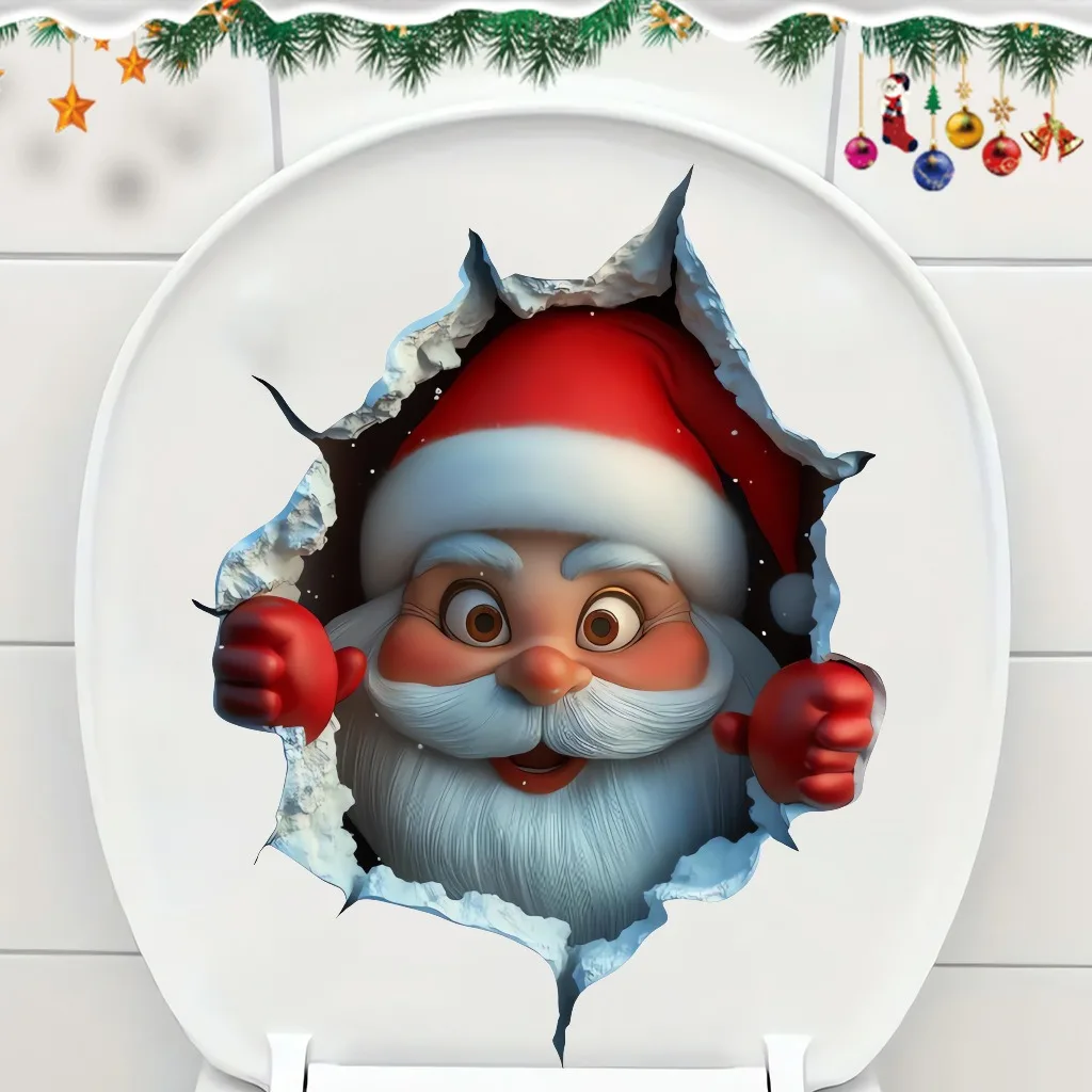 

Santa Claus Wall Stickers PVC Waterproof Sticker Door Window Wall Decals DIY Peel Sticker Christmas Home Living Room Party Decor