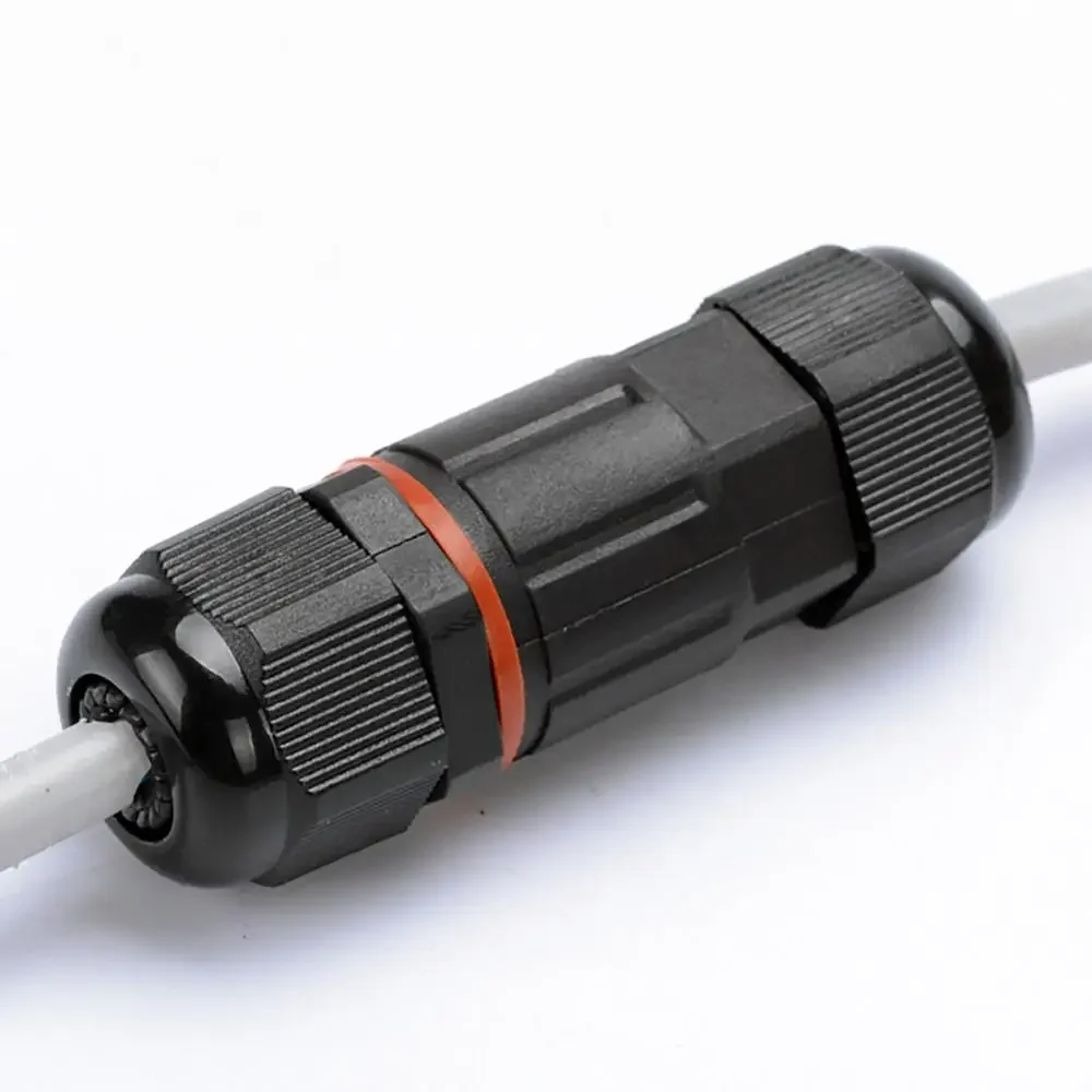 IP68 2Pin 3Pin Outdoors Waterproof Cable Connector 16A 400V Electrical Wire Junction Box Sealed Retardant 6-12mm Wire Connectors