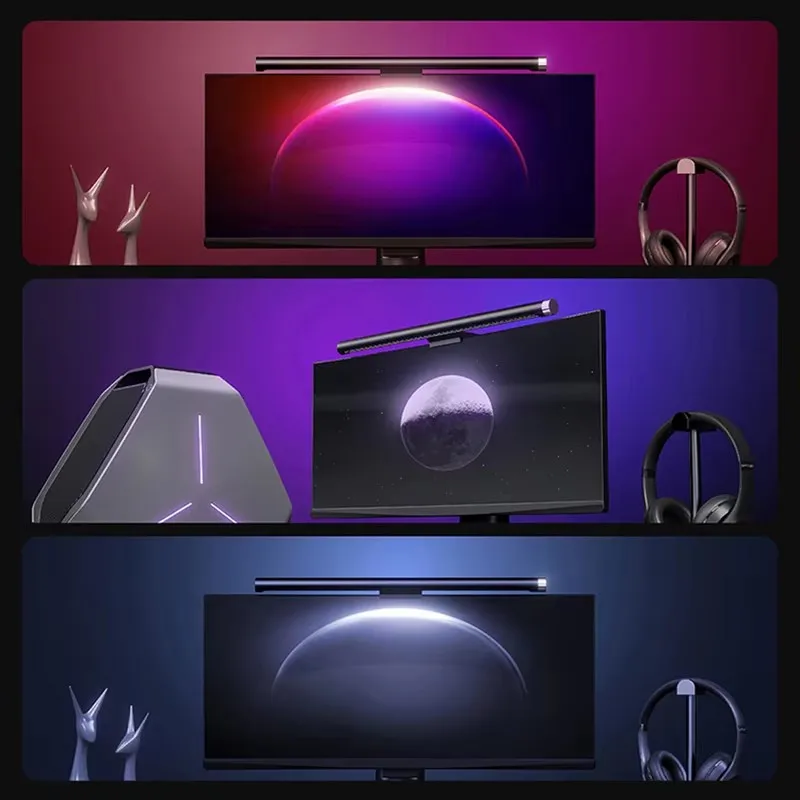 LYMAX D012 Led Monitor Light Bar G1 Stepless Dimming RGB Acoustic Pickup Computer Screen Hanging Lamp For Game Work