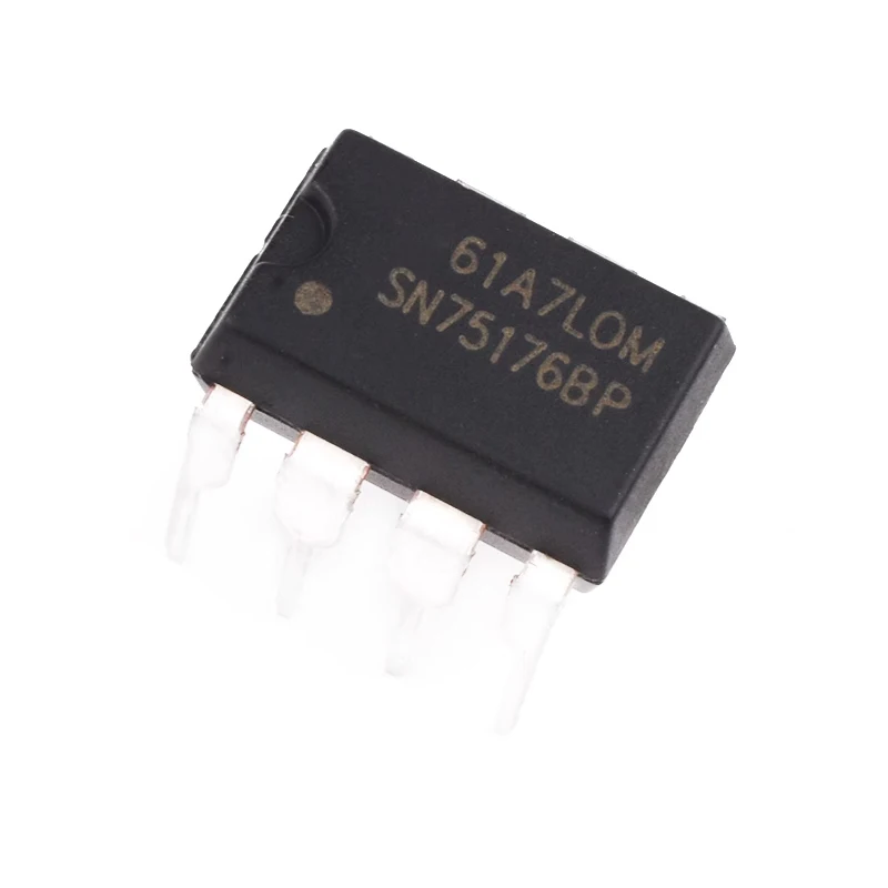 5 PCS SN75176BP SN75176 transceptor de ônibus diferencial/receptor chip driver plug-in DIP-8