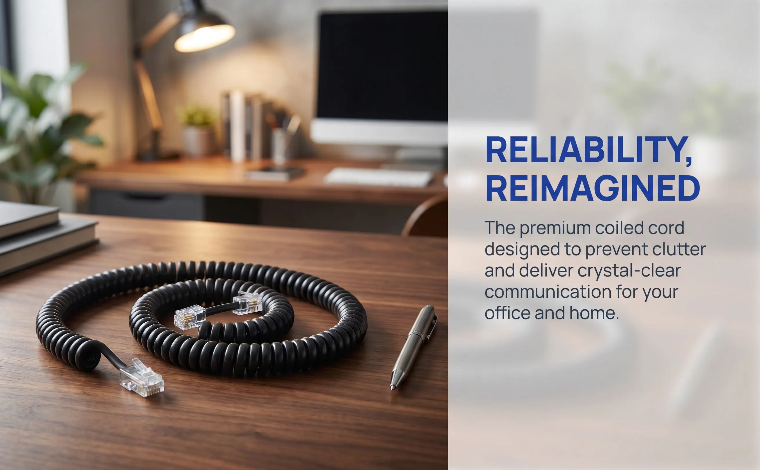 3Pcs Telephone Cord Coiled Phone Cable for Landline Devices Lightweight Adjustable Length Noise-Free Reliable