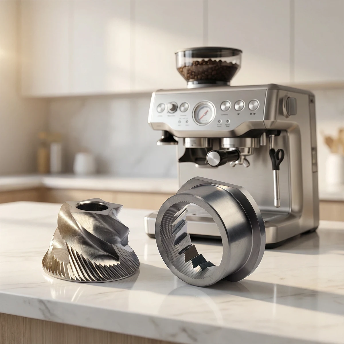 48MM Coffee Machines Stainless Steel Grinding Burr Blade Comaptive With Jura Machines With HS-Plus Grinder